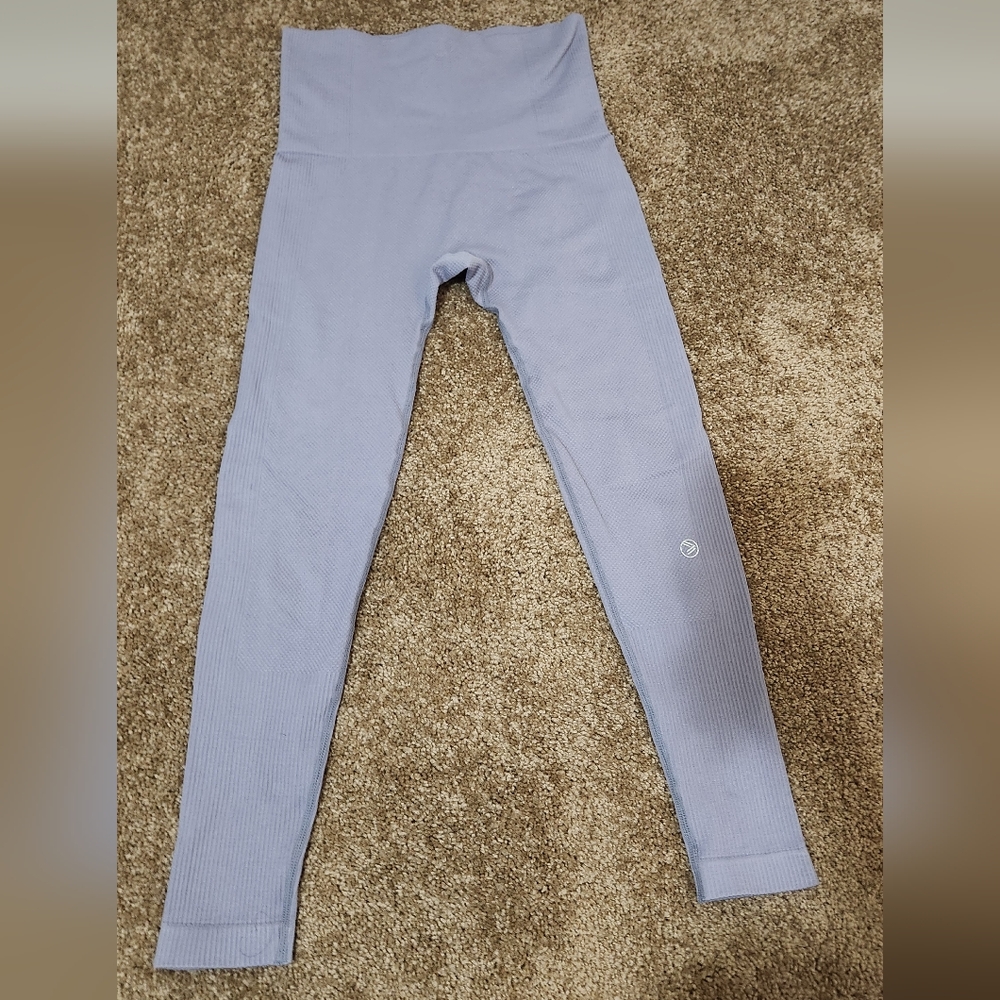 Purple high waisted leggings
